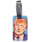 Orange Donald Trump Luggage Tag (two sides) Front