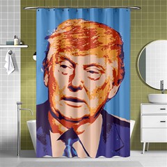 Orange Donald Trump Shower Curtain 48  X 72  (small)  by vintagetrump