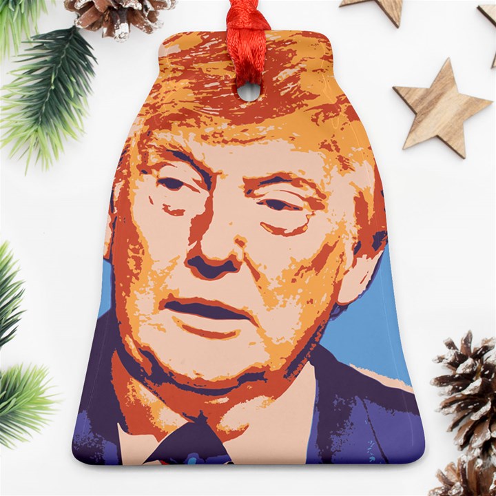 Orange Donald Trump Ornament (Bell)