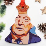 Orange Donald Trump Christmas Tree Ornament (Two Sides) Back