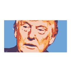 Orange Donald Trump Satin Wrap 35  X 70  by vintagetrump