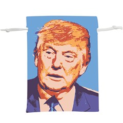 Orange Donald Trump Lightweight Drawstring Pouch (xl) by vintagetrump