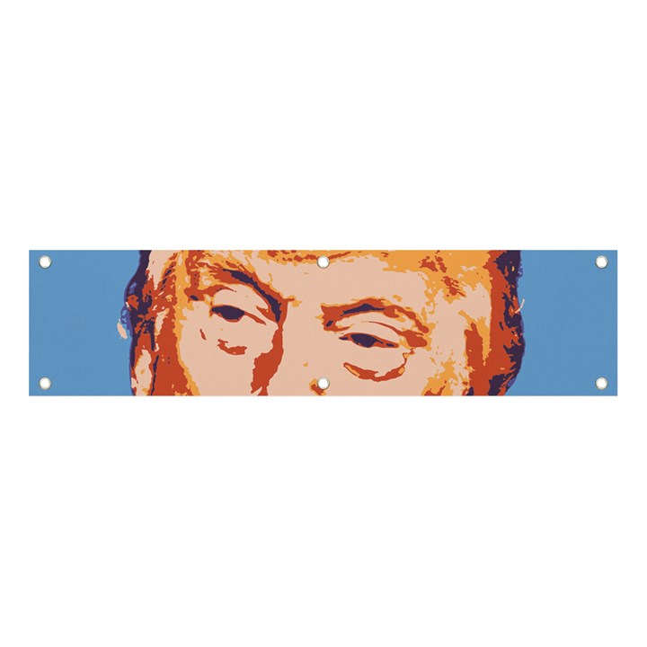 Orange Donald Trump Banner and Sign 4  x 1 