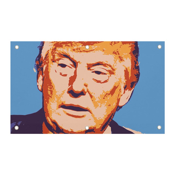 Orange Donald Trump Banner and Sign 5  x 3 