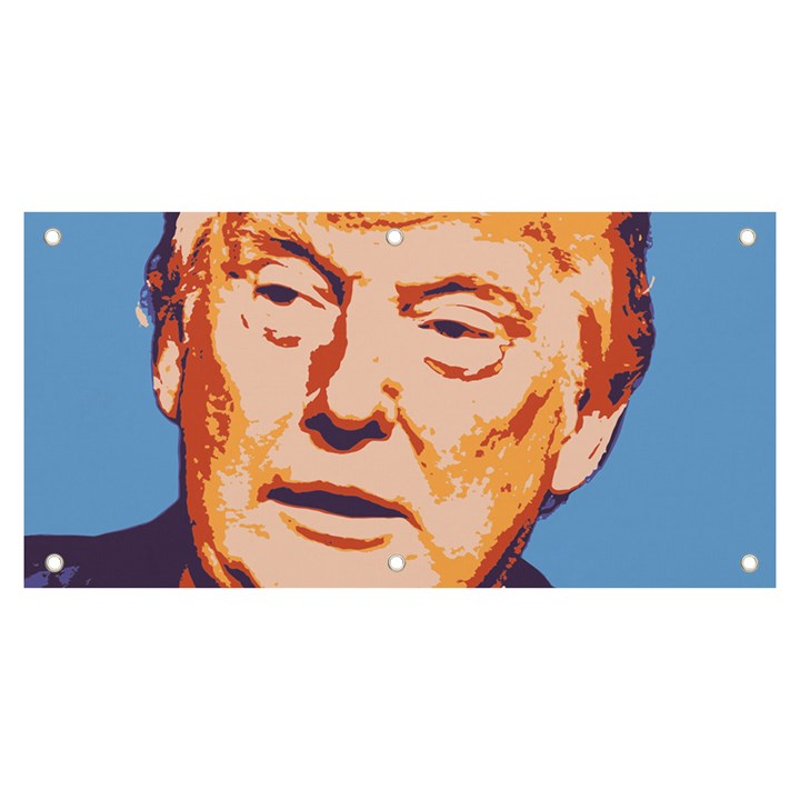 Orange Donald Trump Banner and Sign 6  x 3 