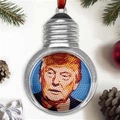 Orange Donald Trump Metal Light Bulb Shape Ornament by vintagetrump