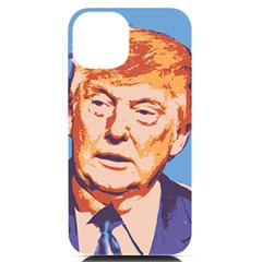 Orange Donald Trump Iphone 14 Black Uv Print Pc Hardshell Case by vintagetrump