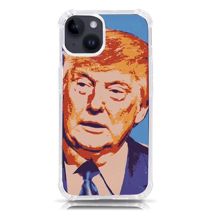 Orange Donald Trump iPhone 14 TPU UV Print Case