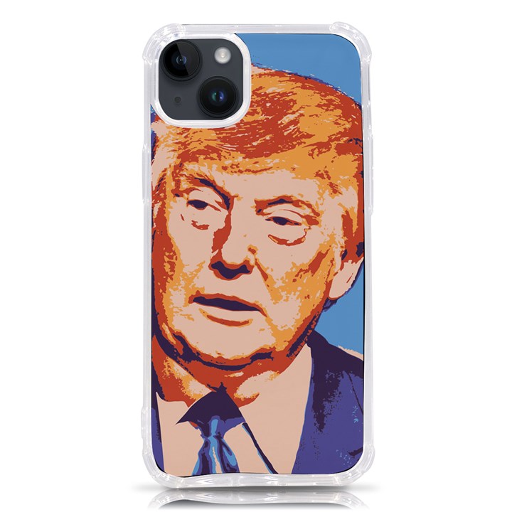 Orange Donald Trump iPhone 14 Plus TPU UV Print Case