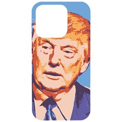 Orange Donald Trump Iphone 15 Pro Black Uv Print Pc Hardshell Case by vintagetrump