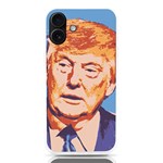 Orange Donald Trump iPhone 16 Plus TPU UV Print Case Front