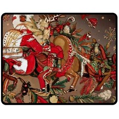 Christmas Art 01 Fleece Blanket (medium) by myclothy