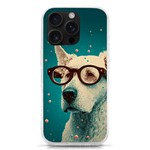 Dog with Glasse iPhone 16 Pro TPU UV Print Case Front