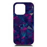 Turquoise Abstract Black Galaxy Pattern Turquoise iPhone 16 Pro Max Black UV Print PC Hardshell Case Front