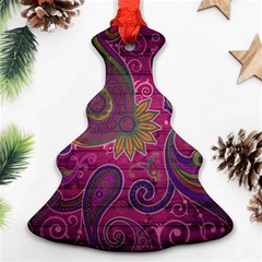 Abstract Purple Pattern Ornament (christmas Tree)  by Bedest