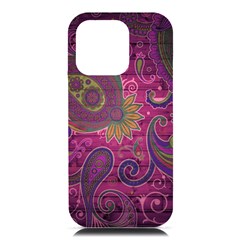 Abstract Purple Pattern Iphone 16 Pro Max Black Uv Print Pc Hardshell Case by Bedest