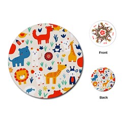 Pet Animal 03 Playing Cards Single Design (round) by myclothy