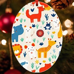 Pet Animal 03 Uv Print Acrylic Ornament Oval by myclothy