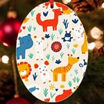 Pet Animal 03 UV Print Acrylic Ornament Oval Front