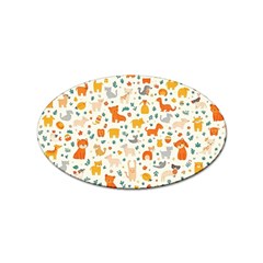 Pet Animal 04 Sticker Oval (10 Pack) by myclothy