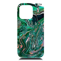 Malachite  Iphone 16 Pro Max Black Uv Print Pc Hardshell Case by kaleidomarblingart