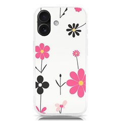  Minimalist Pattern With Simple Lines,flower And Shapes, Creating A Clean And Modern Iphone 16 Tpu Uv Print Case by myclothy