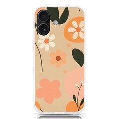 Minimalist Pattern With Simple Lines,flower And Shapes, Creating A Clean And Modern Iphone 16 Tpu Uv Print Case by myclothy