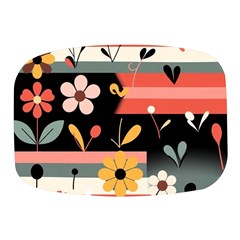  Minimalist Pattern With Simple Lines,flower And Shapes, Creating A Clean And Modern Mini Square Pill Box by myclothy