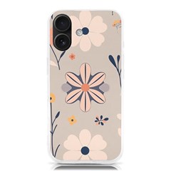  Minimalist Pattern With Simple Lines,flower And Shapes, Creating A Clean And Modern Iphone 16 Tpu Uv Print Case by myclothy