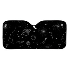 Cosmic Black Space Star Car Windshield Sunshade by Ndabl3x