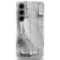 Wall With Cracked White Paint Texture Samsung Galaxy S24 6 2 Inch Tpu Uv Case by dflcprintsclothing