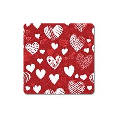 Valentine Square Magnet by pollyparadiseartshop