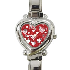 Valentine Heart Italian Charm Watch by pollyparadiseartshop