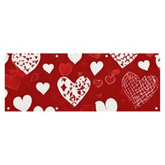 Valentine Banner And Sign 8  X 3  by pollyparadiseartshop