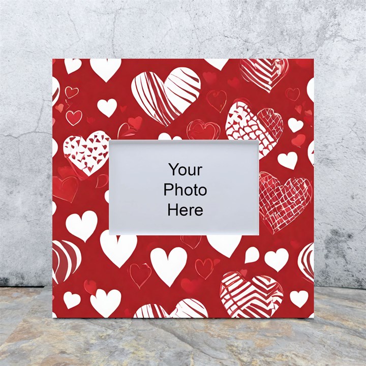 Valentine White Box Photo Frame 4  x 6 