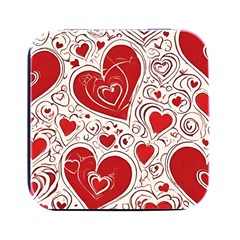 Be My Valentine Square Metal Box (black) by pollyparadiseartshop