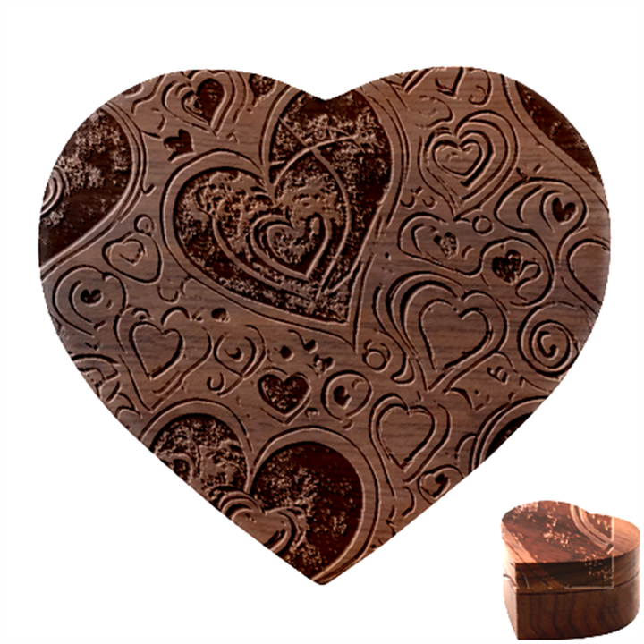 Be My Valentine Heart Wood Jewelry Box