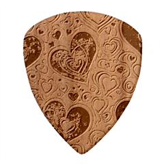 Be My Valentine Wood Guitar Pick (set Of 10) by pollyparadiseartshop