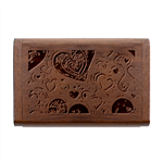 Be My Valentine Wood Oval USB Flash Drive Box