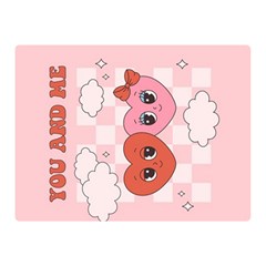 You And Me Two Sides Premium Plush Fleece Blanket (mini) by Givinglala