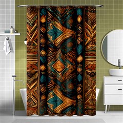 Tribal Chic Shower Curtain 48  X 72  (small)  by pollyparadiseartshop