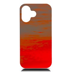 Crimson Skys Iphone 16 Black Uv Print Pc Hardshell Case by RiverRootz