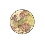 Retro Old Vintage Map Of Europe Hat Clip Ball Marker (10 pack) Front