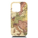 Retro Old Vintage Map Of Europe iPhone 16 Pro Max Black UV Print PC Hardshell Case Front