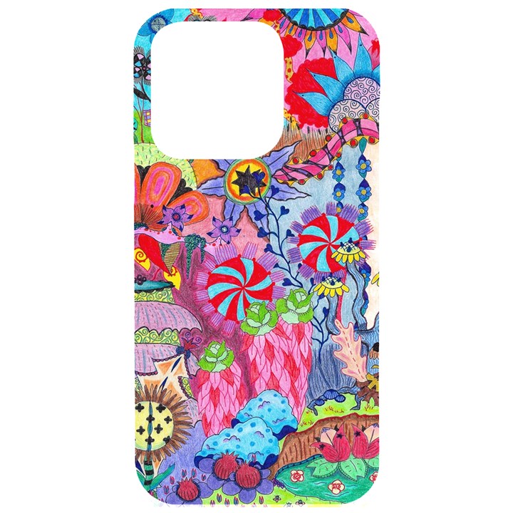 Cabbage Flower Abstract (1) (custom) iPhone 15 Pro Black UV Print PC Hardshell Case