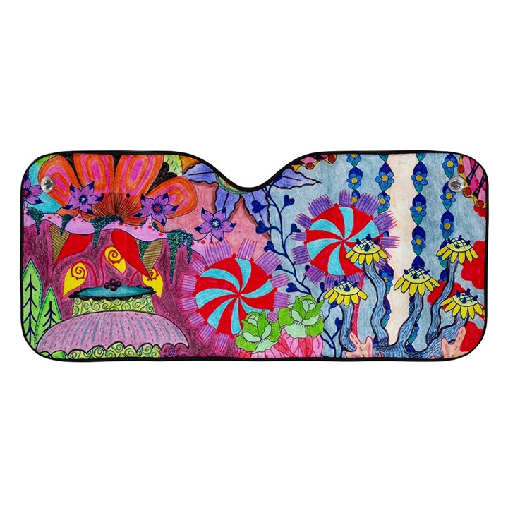 Cabbage Flower Abstract (1) (custom) Car Windshield Sunshade