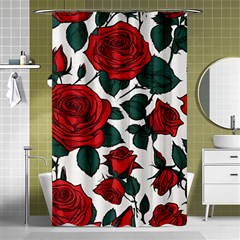 Roses Shower Curtain 48  X 72  (small)  by pollyparadiseartshop