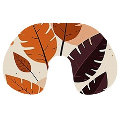 Leaves Boho Monster Nature Travel Neck Pillow by Salmanaz77