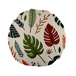 Leaves Autumn Standard 15  Premium Round Cushions Back