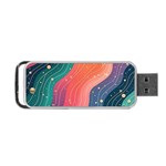 Art Abstract Pattern Portable USB Flash (Two Sides) Front